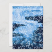 De moderne Blauwe Vreugde van Kerstmis van de Feestdagenkaart (Achterkant)