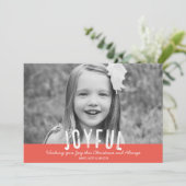 De moderne Blije Kaart van de Foto van Kerstmis (Staand voorkant)