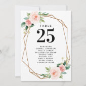 de moderne bloedige lijstaantallen van de florale  kaart (Achterkant)