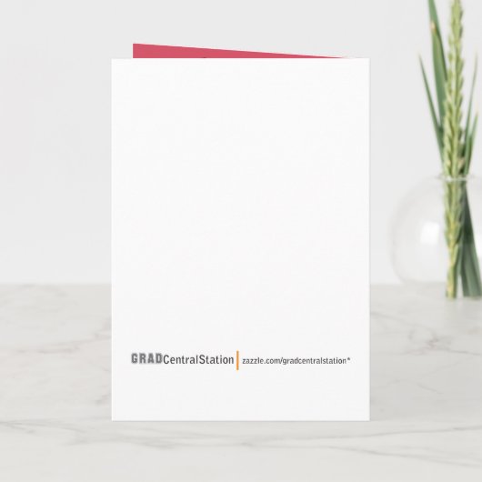 De moderne Blokken Gevouwen (roze) Uitnodiging van (Achterkant)