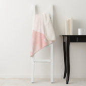 De moderne Blush Pink Serenity Romantic Sherpa Deken (In situ)