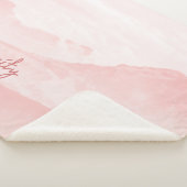 De moderne Blush Pink Serenity Romantic Sherpa Deken (3/4)