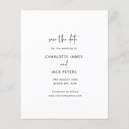 De moderne boetfoto van de begroting sparen de Dat Flyer (Achterkant)