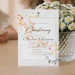 De moderne Boho Waterverf Autumn verlaat de jongen Kaart