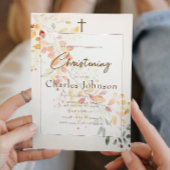 De moderne Boho Waterverf Autumn verlaat de jongen Kaart