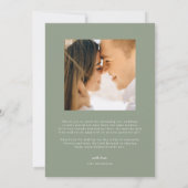 De moderne Boho woestijn | Eenvoudig script bruilo Bedankkaart (Achterkant)