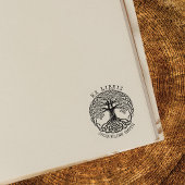 De moderne  Boom, ex Libris Boek Rubberstempel