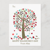 De Moderne Boom van de kinder van de School van Feestdagenkaart (Voorkant)