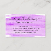 De moderne Borstel van de Waterverf van het Manusc Visitekaartje (Achterkant)