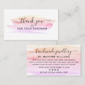 De moderne Borstel van de Waterverf van het Manusc Visitekaartje (Voorkant / Achterkant)