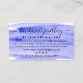 De moderne Borstel van de Waterverf van het Manusc Visitekaartje (Achterkant)