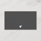 De moderne borstelmanuscript blauwgroen blauwe ord visitekaartje (Achterkant)