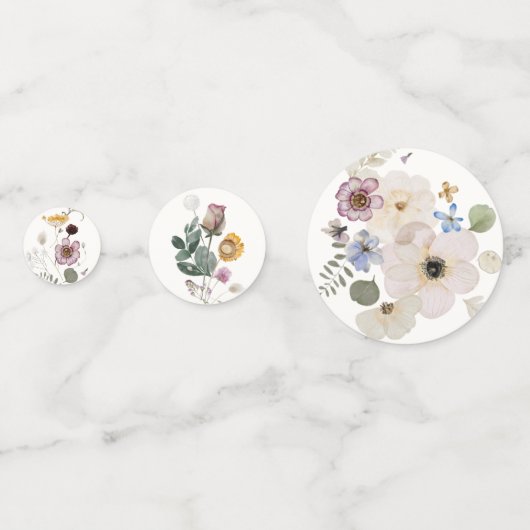 De moderne botanische Confetti (Achterkanten)