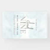 De moderne bruid staat op Cloud Nine welkomstbord Spandoek (Horizontaal)