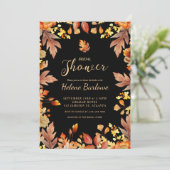 De moderne bruid van de Herfst om rustiek Vrijgeze Kaart (Staand voorkant)