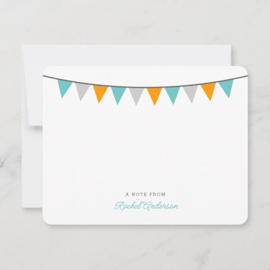 De moderne Bunting Kaarten van de Nota van het (Voorkant)