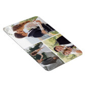 de moderne calligrafie trouwfoto collage bedankt magneet (Rechterzijde)