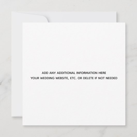 De Moderne Calligrafie van de Foto van het huwelij (Achterkant)