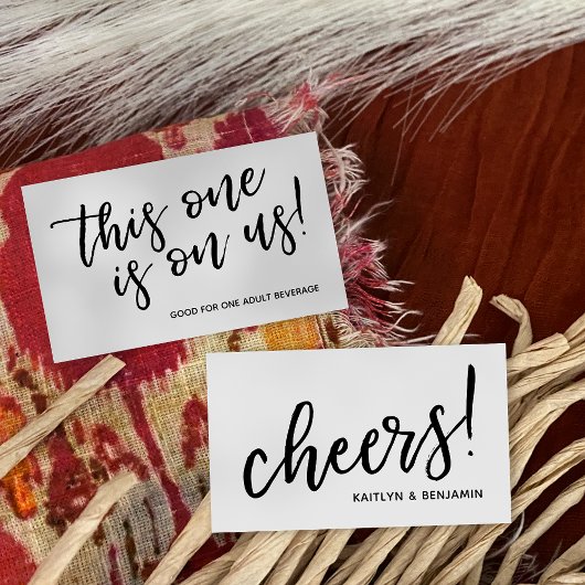 De moderne Casual Tickets van de Drink van de Typo Visitekaartjes