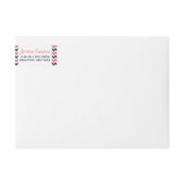 De moderne Chevron Wedding Collectie marine en kor (Voorkant)