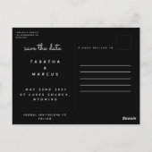 de moderne chic van de manuscriptfoto sparen de da briefkaart (Achterkant)