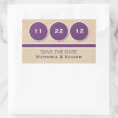 De moderne Circles sparen de Stickers van de Datum (Tas)