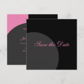 De moderne Cirkel sparen de Datum Save The Date (Voorkant / Achterkant)