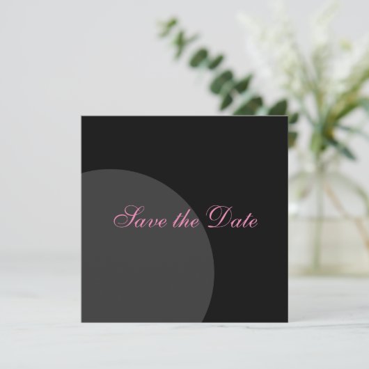 De moderne Cirkel sparen de Datum Save The Date (Staand voorkant)