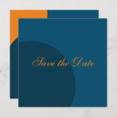 De moderne Cirkel sparen de Datum Save The Date (Voorkant / Achterkant)