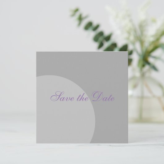 De moderne Cirkel sparen de Datum Save The Date (Staand voorkant)