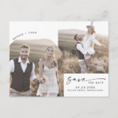 De moderne Code QR van de Bang 2 Foto sparen de Da Uitnodiging Briefkaart (Voorkant)