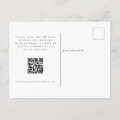 De moderne Code QR van het Manuscript van de Foto Briefkaart (Achterkant)