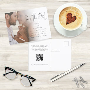 De moderne Code QR van het Manuscript van de Foto  Briefkaart