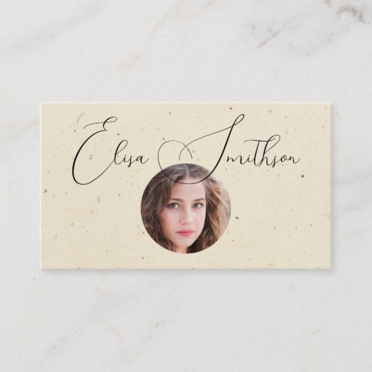 De moderne Code Sociale Media QR van het Manuscrip Visitekaartje (Voorkant)