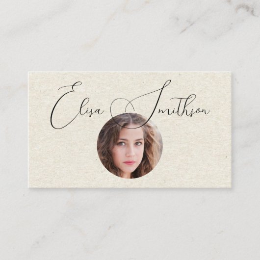 De moderne Code Sociale Media QR van het Manuscrip Visitekaartje (Voorkant)