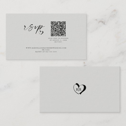 De moderne Code van de Band van het Manuscript Web Informatiekaartje (Voorkant / Achterkant)