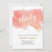 De moderne Coral Gold Waterverf Kaart (Voorkant)