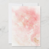 De moderne Coral Gold Waterverf Kaart (Achterkant)