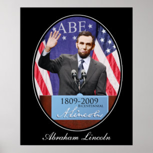 De moderne dag Abraham Lincoln Poster