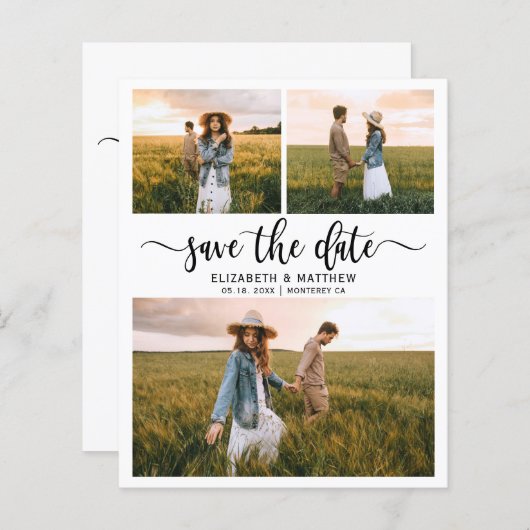 De moderne de Fotocollage van het Manuscript van d (Voorkant / Achterkant)