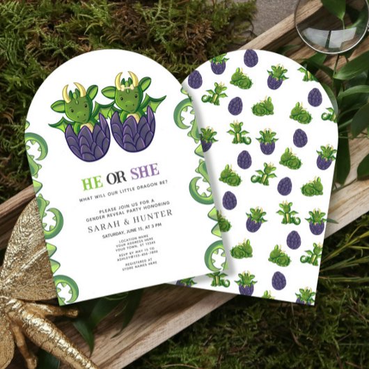 De moderne draak die hij of zij geslacht onthullen kaart