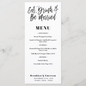 De moderne Drink van het Eat wordt de Kaart van he (Voorkant)