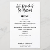 De moderne Drink van het Eat wordt de Kaart van he (Voorkant)