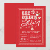 De moderne Drink van het Eat zijn de Veertige Vaka Kaart (Voorkant / Achterkant)