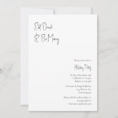 De moderne Drink van het Manuscript van Kerstmis e Kaart (Voorkant)