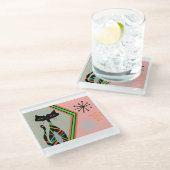 De moderne drink van katten onderzetter uit de mid glazen onderzetter (Schuin)