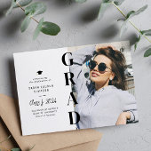 de moderne eenvoudige aankondiging van het afstude