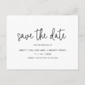 De moderne Eenvoudige Band van het Manuscript van  Aankondigingskaart (Voorkant)