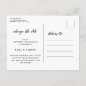 De moderne Eenvoudige Band van het Manuscript van  Aankondigingskaart (Achterkant)