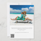 De moderne Eenvoudige Code QR sparen de Aankondigi Kaart (Achterkant)